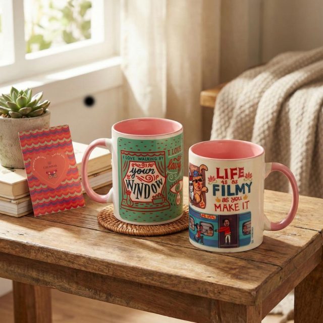 Brew-tiful Mugs Duo, Gift Set of 2 | Comes in a Gift Box by Chumbak