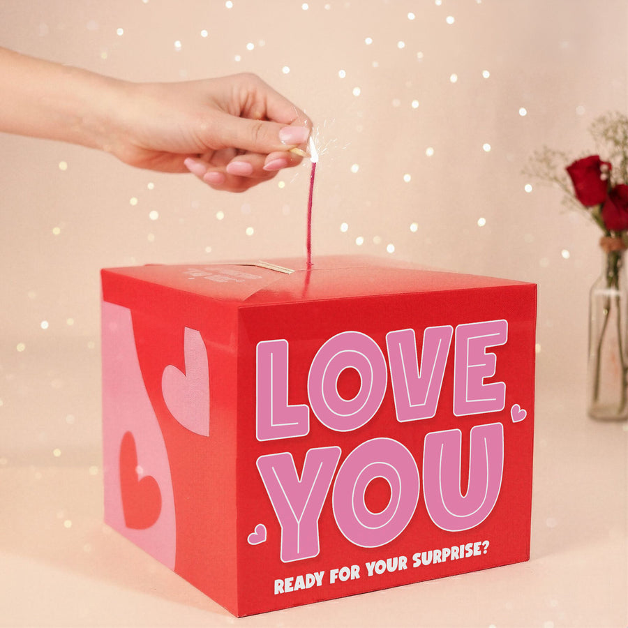 Love You Explosion Hamper by Oye Happy