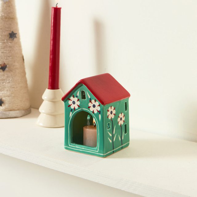 Cottage Tea-light Holder by Chumbak
