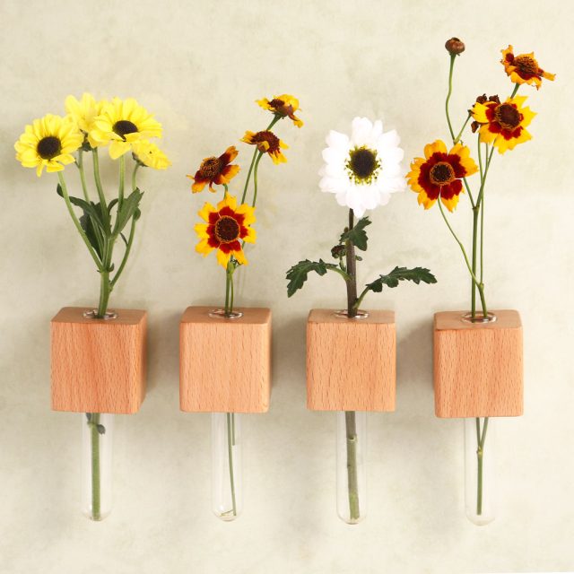 Wooden Planter Fridge Magnets by Bigsmall