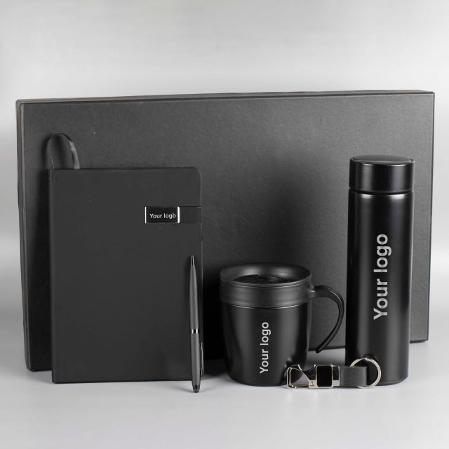 Black Executive 5 in 1 Gift Box by Bigsmall