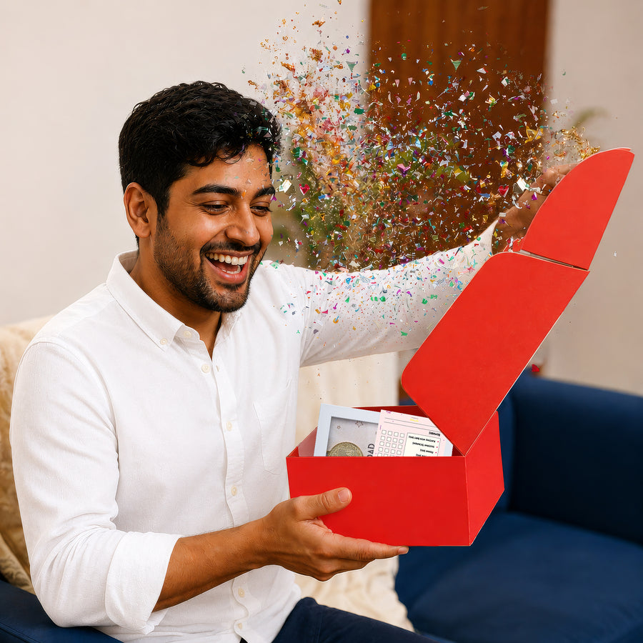 Glitter Hamper for New Dads by Oye Happy