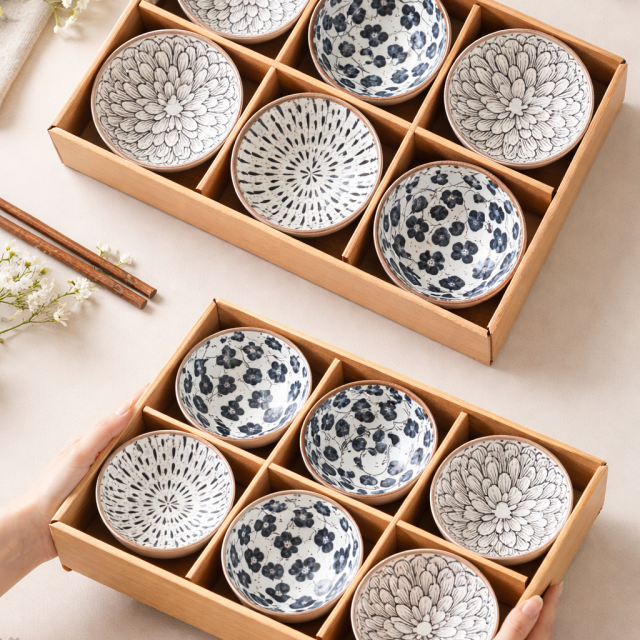 Ocean Breeze Bowls - Set of 6 by Chumbak